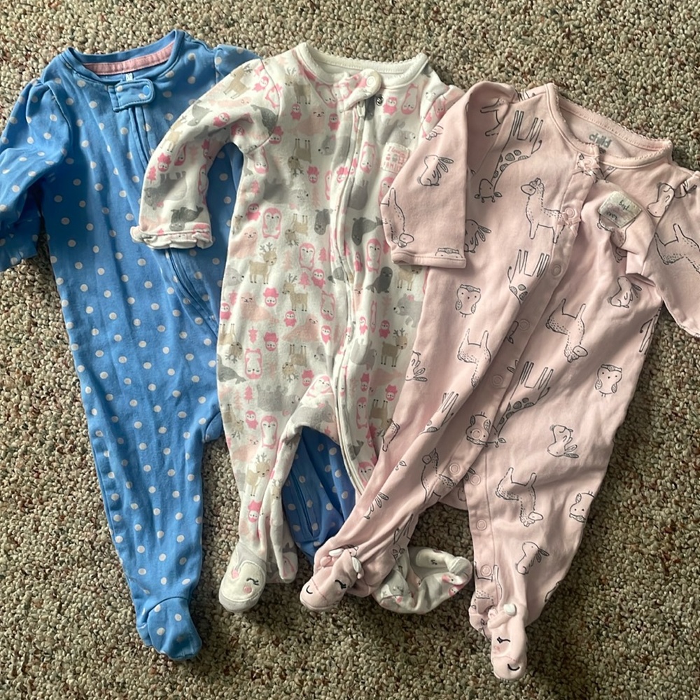 Bundle of 3 cotton sleepers